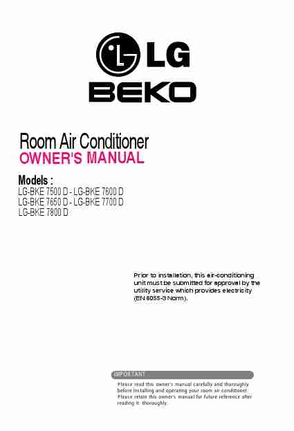 Beko Air Conditioner LG-BKE 7500 D, LG-BKE 7600 D, LG-BKE7650 D, LG-BKE 7700 D, LG-BKE 7800 D-page_pdf